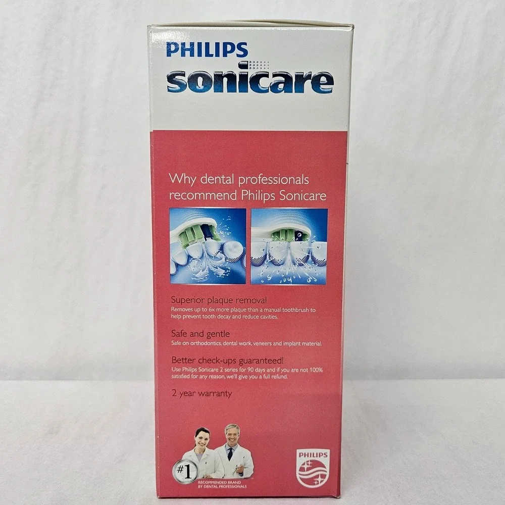 Philips Sonicare 2 Series Plaque Control Electric Toothbrush Pink HX6211/47 NEW